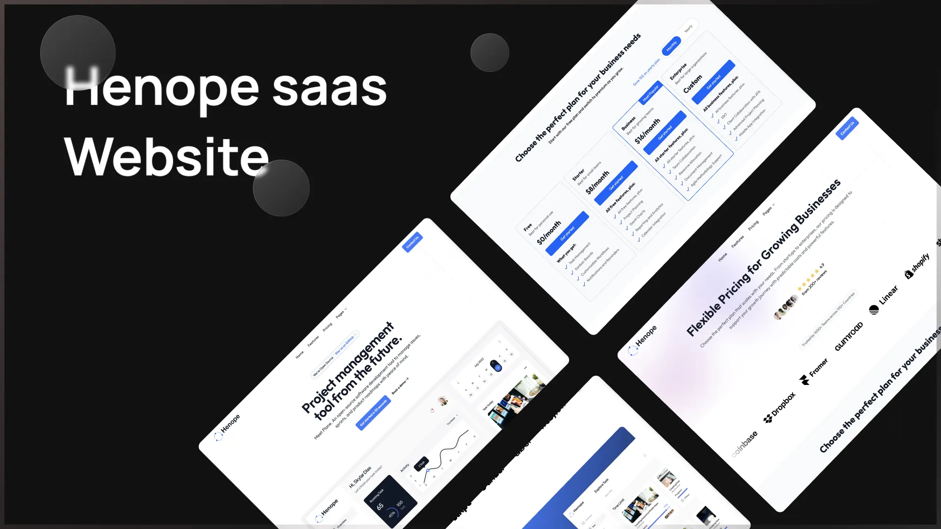 Henope SaaS website