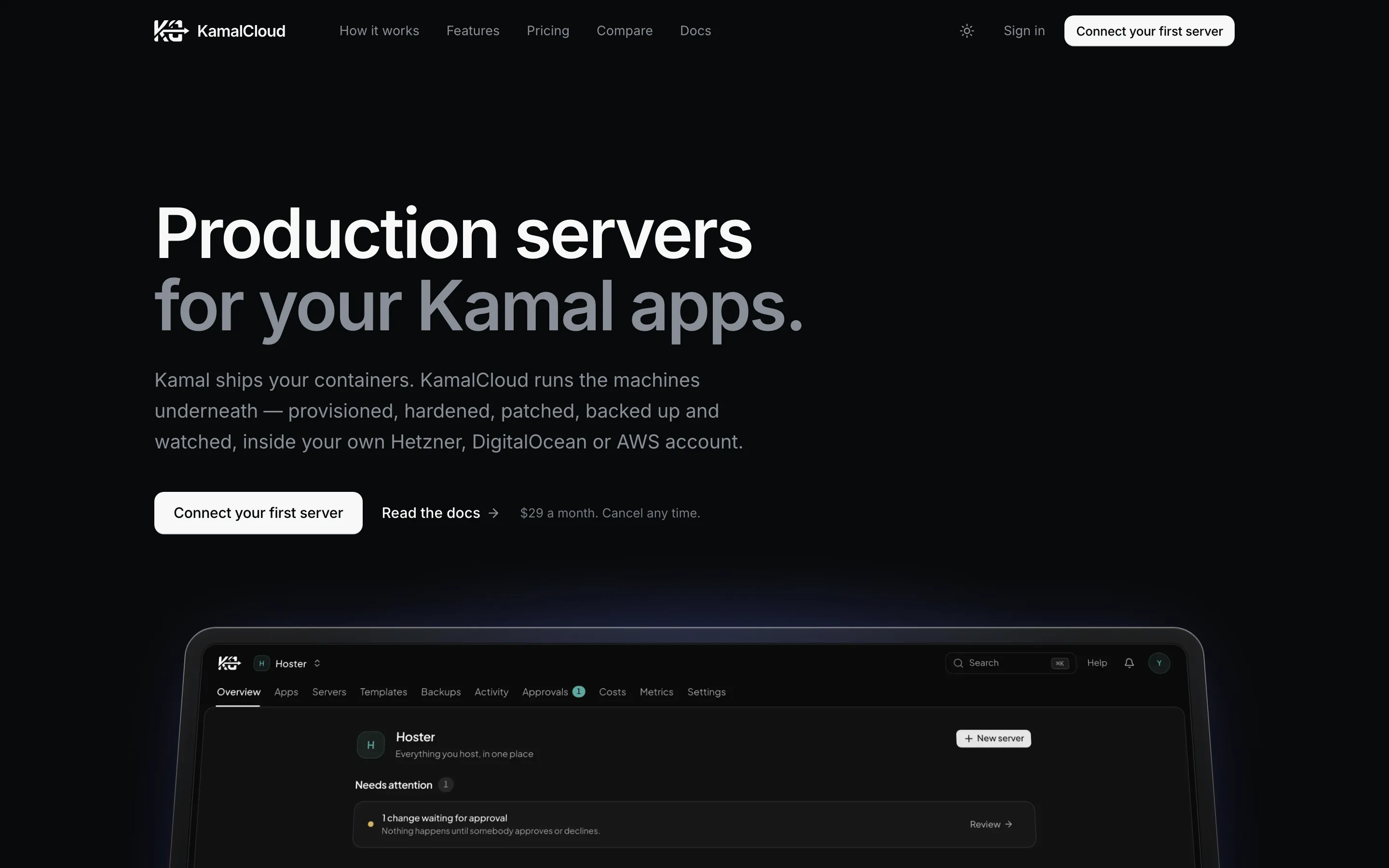 KamalCloud homepage